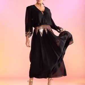 Cynthia Rowley silk blouse and skirt with sequins.  Never Worn!